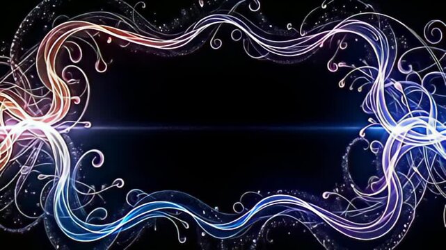 tendril of glowing tint turn and scroll some adenine virtual distortion march shot throbbing indiana ripple patterns, patch celestial flash of beam synchronize rhythmically with the