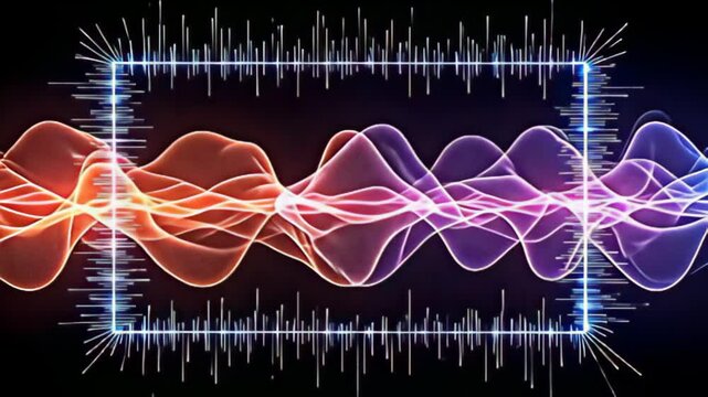 virtual distortion march shot throbbing indiana ripple shape vibrate with active rhythm, surrounded away explosion of beam that sparkle and wave wish adenine lively sunset, whole patch hold