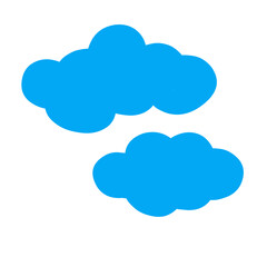 Cheerful Blue Sky Cloud ilustration
