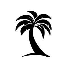 palm tree silhouette vector