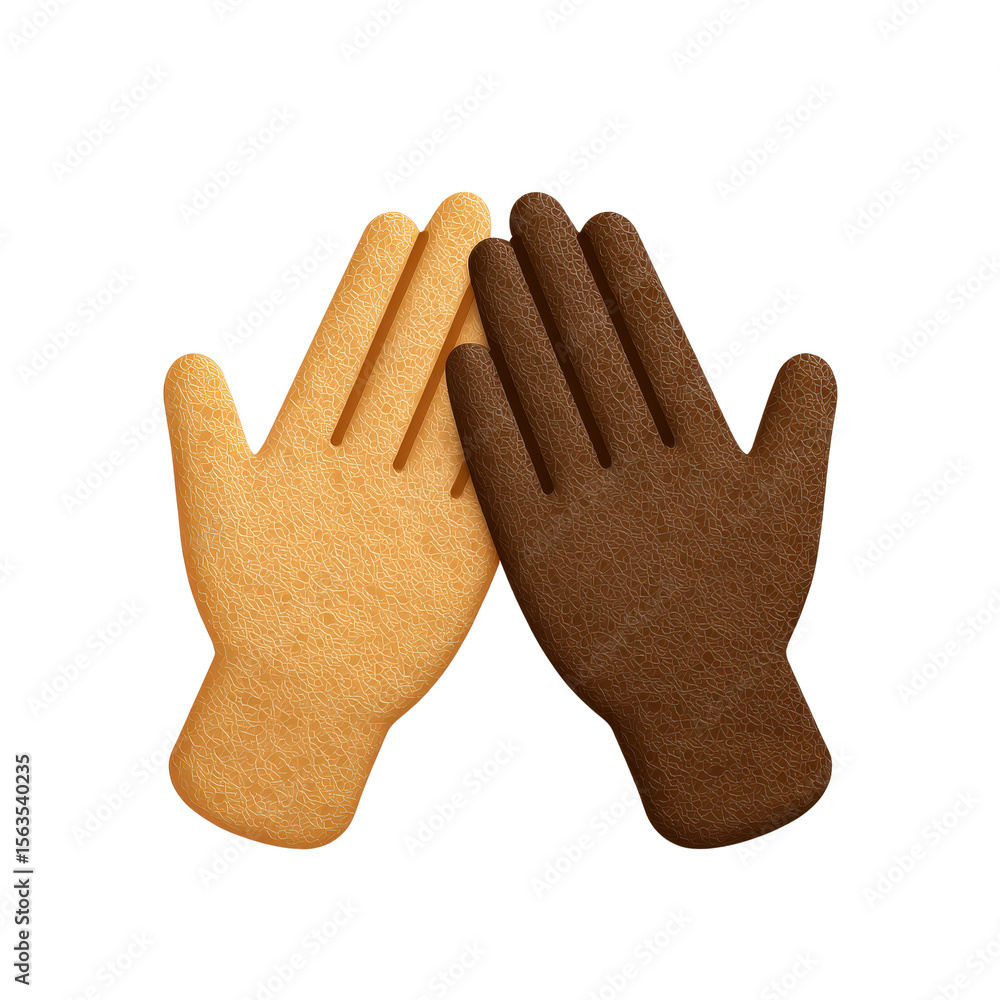 Poster diverse hands representing unity and support in community settings