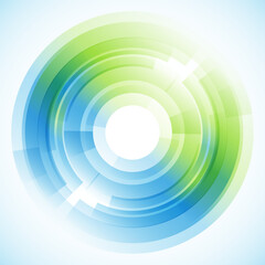 Geometric frame from circles, vector abstract background, wallpaper