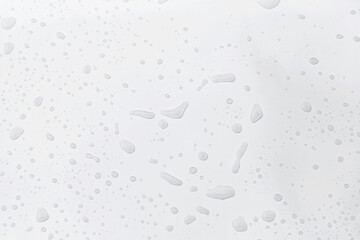 Water drops on white background, water drops pattern background