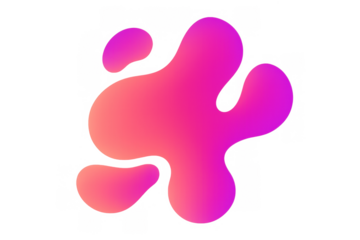 Futuristic plasma forms in simple composition illustration for contemporary design