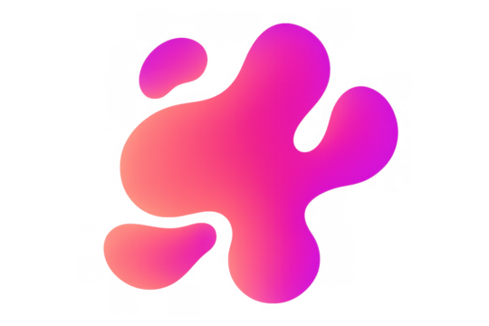 Futuristic plasma forms in simple composition illustration for contemporary design