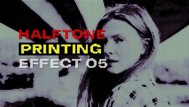 Halftone Printing Effect 05
