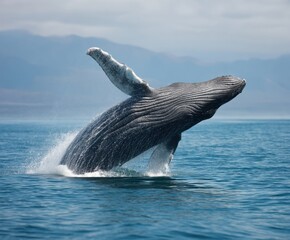 Humpback whale in the wild