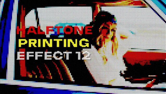 Halftone Printing Effect 12