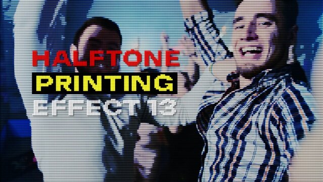 Halftone Printing Effect 13
