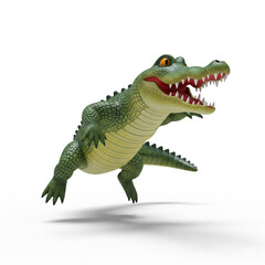 crocodile isolated on white background