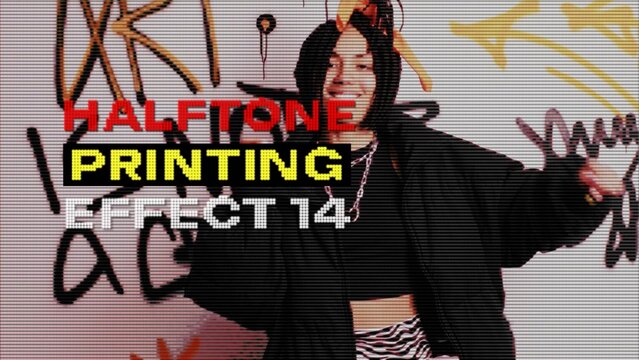 Halftone Printing Effect 14