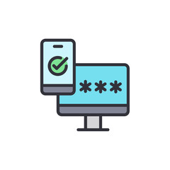 Two Factor Authentication For Secure Account Access On A Transparent Backdrop