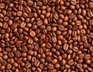 Fototapeta premium Roasted Arabica Coffee Beans Texture