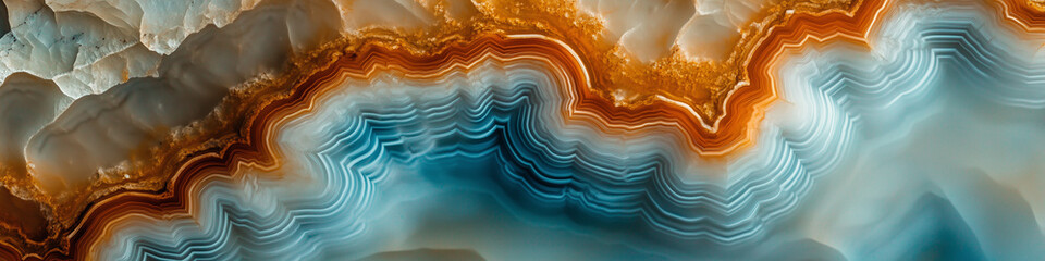 Polished onyx marble with aqua tones