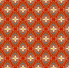 アジア調パターン44（赤）