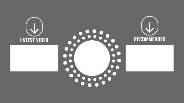 YouTube Outro End Screen grey background white text video 4k