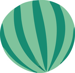 Abstract circular pattern with radiating stripes in varying shades of green and teal evoking a natural or organic feel