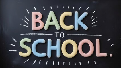 Obraz premium Colorful Back to School: Fun Education & Learning Concept