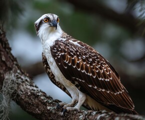 Naklejka premium Osprey, Pandion haliaetus, in the wild