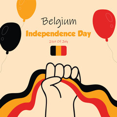 Belgian Independence Day Social Media Design