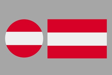 Set of Austria flag . Austria flag icon. Austria flag badge. Austria flag. Austria flag stamp,	