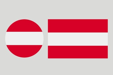 Set of Austria flag . Austria flag icon. Austria flag badge. Austria flag. Austria flag stamp,	