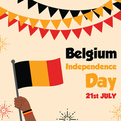 Craft Bold Posts for Belgium Independence