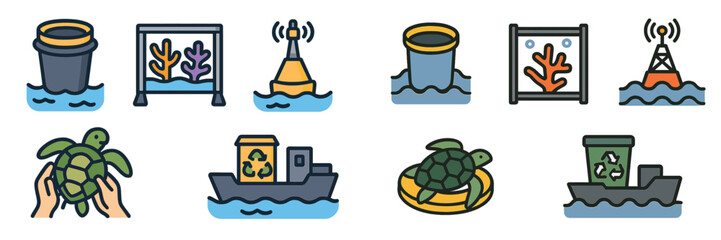 Coral reef conservation awareness campaign promotes marine protection activities in vibrant illustrations