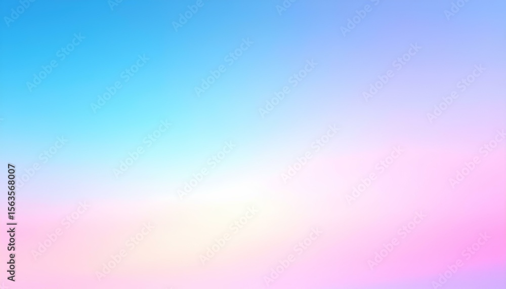 Aufkleber Abstract blurred color gradient of pastel blue, pink and purple with smooth textured background. Soft color gradient dark abstract background banner card poster wallpaper design website header.