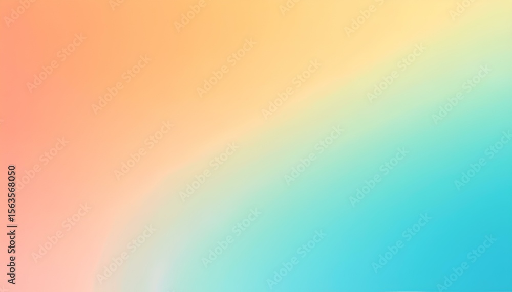Aufkleber Abstract blurred color gradient of pastel blue and orange with smooth textured background. soft color gradient background dark abstract background banner card poster wallpaper design website header.