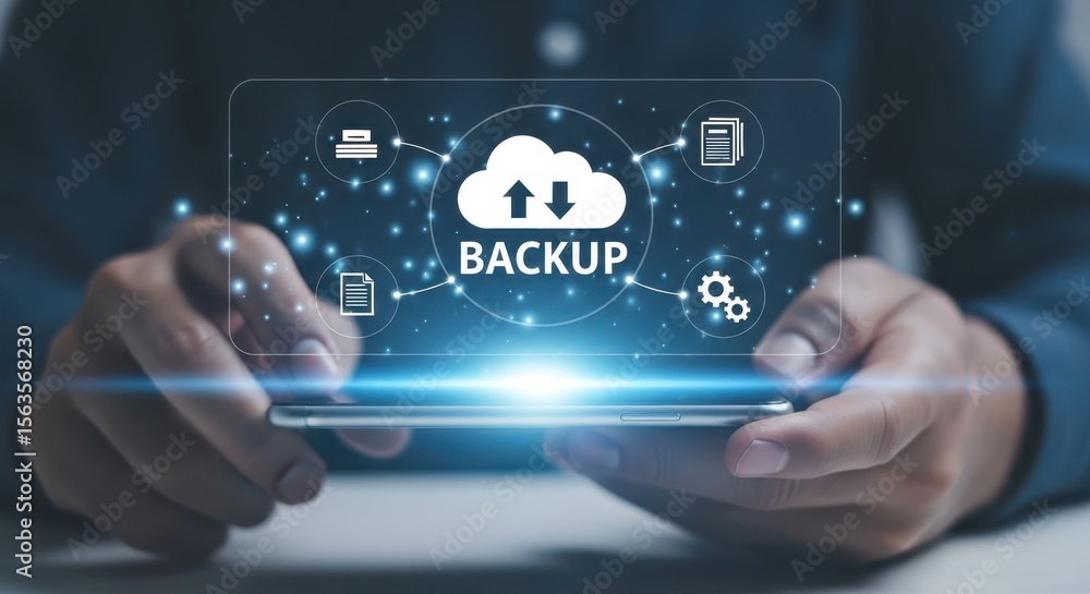 Poster secure your data a comprehensive guide to cloud backup solutions