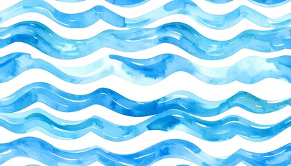 seamless wave pattern watercolor blue waves background