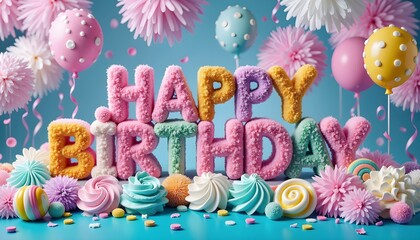 Vibrant Birthday Celebrations: Cakes, Balloons, and Festive Decorations