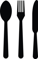 Tablespoon Table knife, Fork And Plate Dinner Set Vector Eatery symbol Kitchen utensil Tableware serving sign