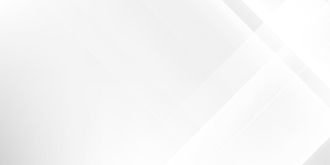 White abstract background with line pattern, banner design. Vector