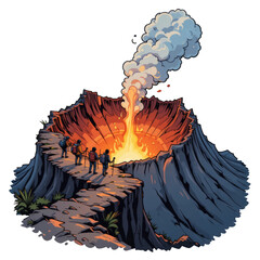 Volcanic Hike With Poles and Excitement