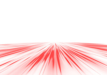 Futuristic Red Road Curve Wavy Vector Line with Vortex Twirl Effect, Blue and Red Background, Speed Movement in Wool Like World Illustration with Annotation