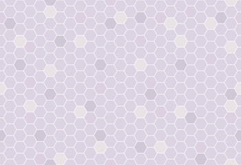 Aesthetic honeycomb hexagonal background in soft purple
