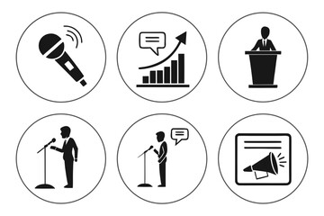 toilet icons set
