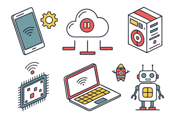 set of icons for web design