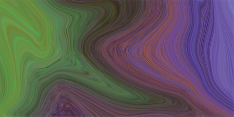 Fototapeta premium Abstract fluid paint swirl background in green purple and brown tones suitable for modern design and creative projects