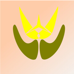 vector illustration of an abstract flower
