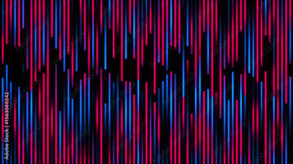 Poster chromatic pulse bars vertical audio glitch loop