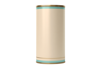 Blank cylindrical can mockup for your design