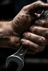 Obraz premium Working Hands: Grit and Function