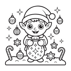 cute candle with holly bold & easy cute christmas coloring page,  Whimsical Gingerbread House Coloring Pages for Kids & Adults, Christmas Coloring Pages, bold & easy cozy winter coloring book pages, 