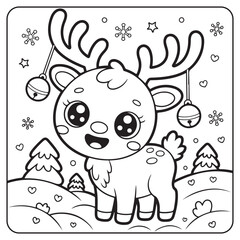 Obraz premium cute candle with holly bold & easy cute christmas coloring page, Whimsical Gingerbread House Coloring Pages for Kids & Adults, Christmas Coloring Pages, bold & easy cozy winter coloring book pages, 