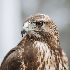 Obraz premium detailed close up image of a beautiful hawk