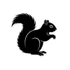 squirrel vector silhouette