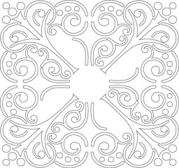 vector illustration design background pattern vintage classic ethnic traditional floral